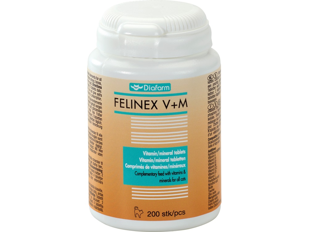 Diafarm Felinex vitaminai katėms 200vnt
