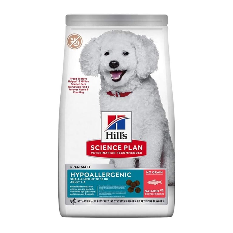 HILL'S SP S/M Hypoallergenic sausā barība suņiem, lasis 1,5kg