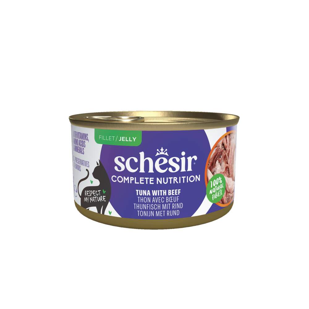 Schesir kassi konserv želees, tuunikala/veis, 85 g - Tootepilt