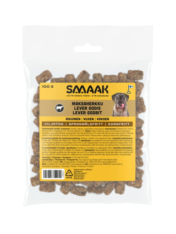 SMAAK gardumi suņiem, aknas, 100g