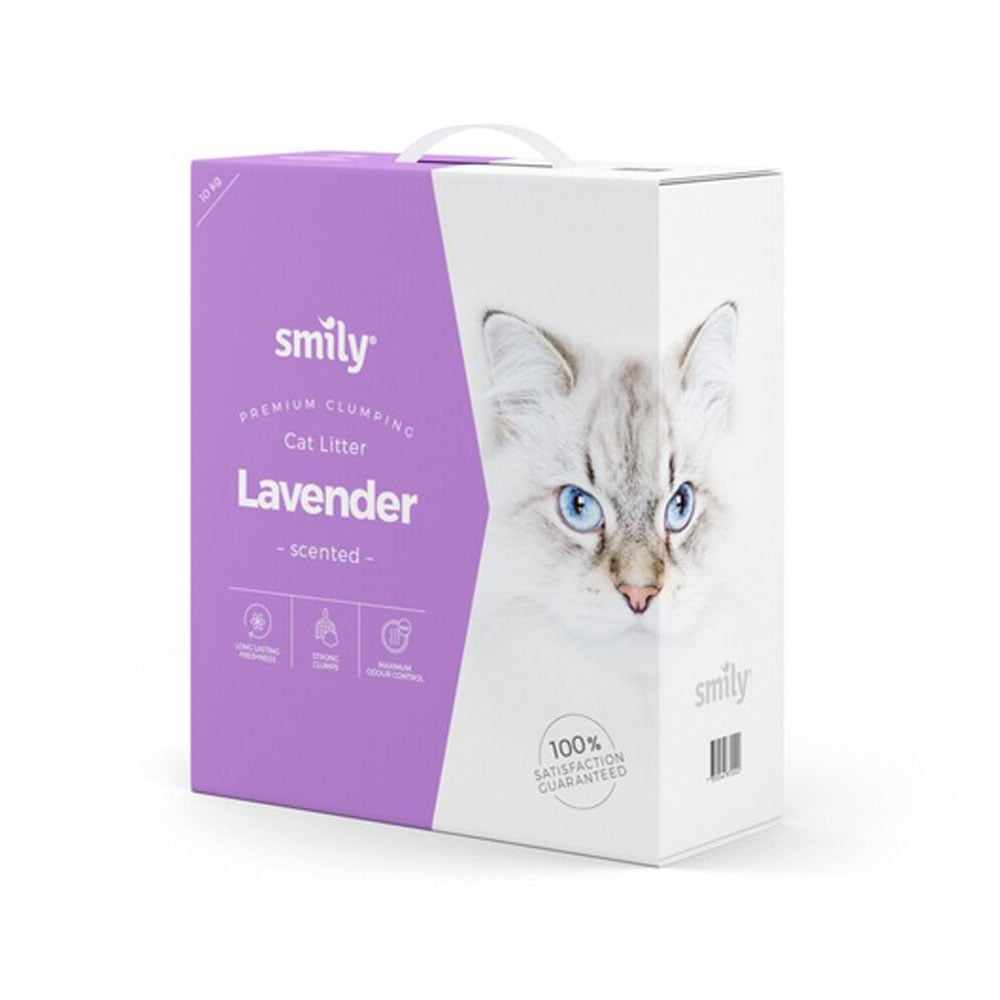 Smily kraikas katėms levandų kvapo, 10 kg - 
