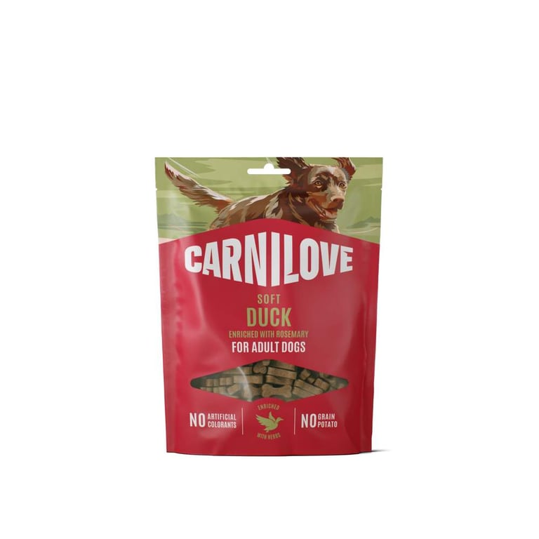 Carnilove Soft kārumi suņiem, pīle/rozmarīns, 200 g