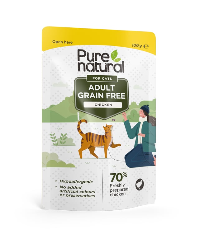 Purenatural kassi einekotike, kana, teraviljavaba, 100 g - Tootepilt 2
