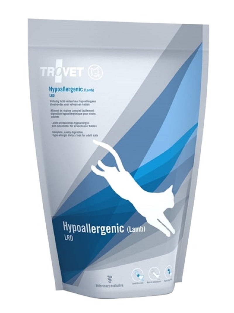 TROVET VD Hypoallergenic sausā barība kaķiem, ar jēra gaļu, 500g - Produkta attēls