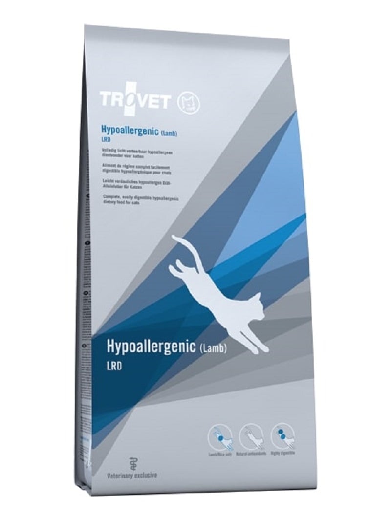 TROVET VD Hypoallergenic sausā barība kaķiem, ar jēra gaļu, 3kg - Produkta attēls