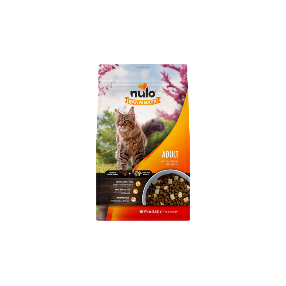 NULO RM sausā barība kaķiem, vista/tītars,pīle, 2kg - Produkta attēls