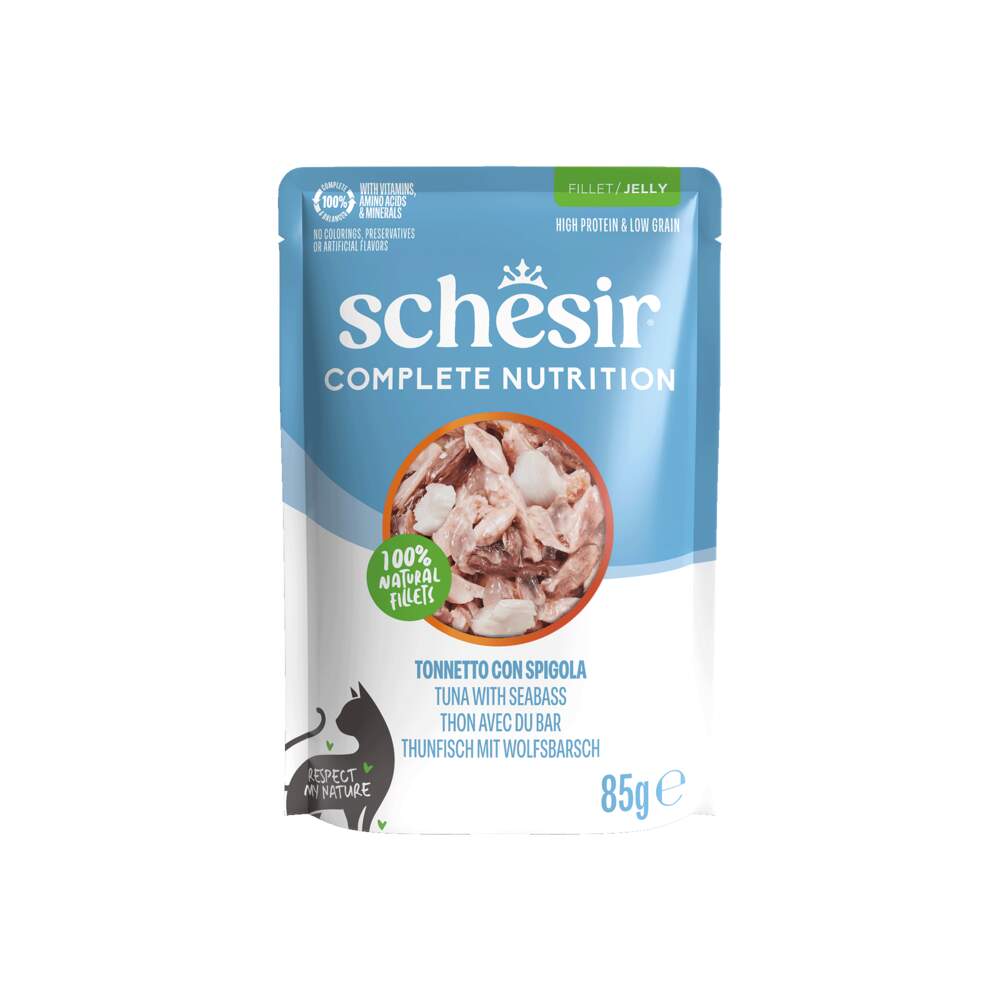 Schesir kassi einekott želees, tuunikala/meriahven, 85 g - Tootepilt