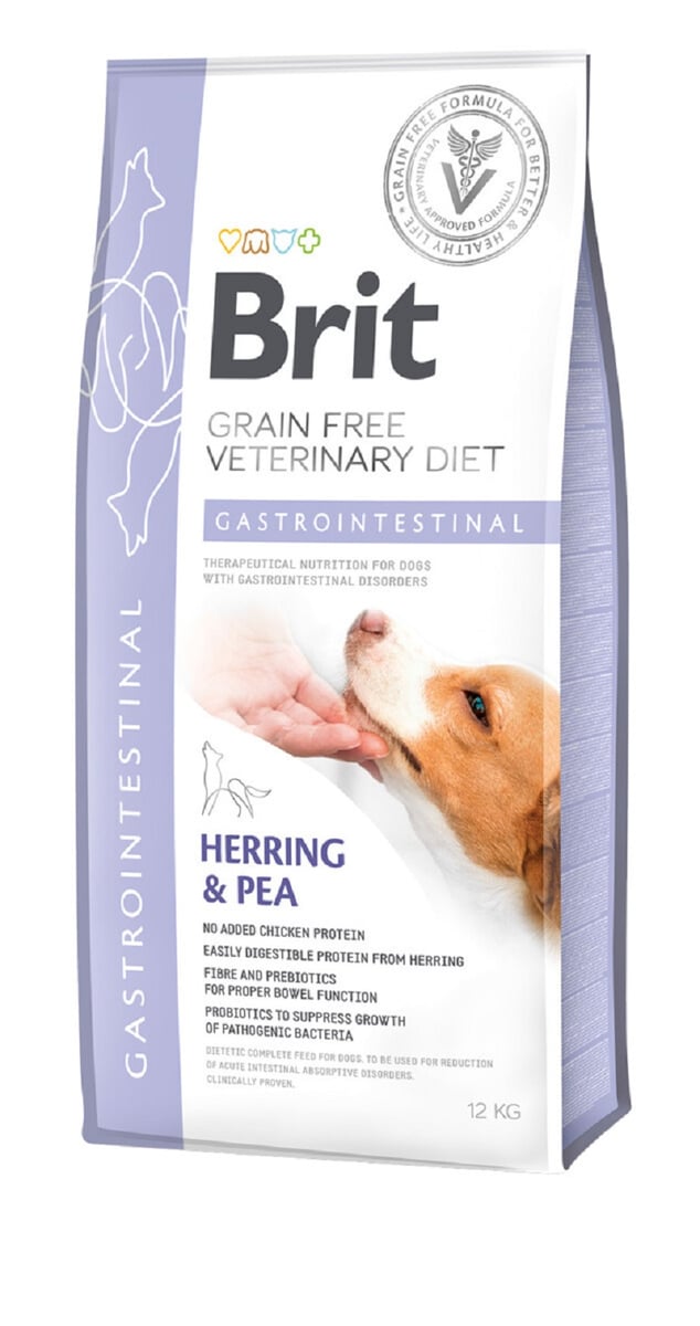 BRIT GF Gastrointestinal sausā barība suņiem, siļķe/zirņi, 12kg - Produkta attēls