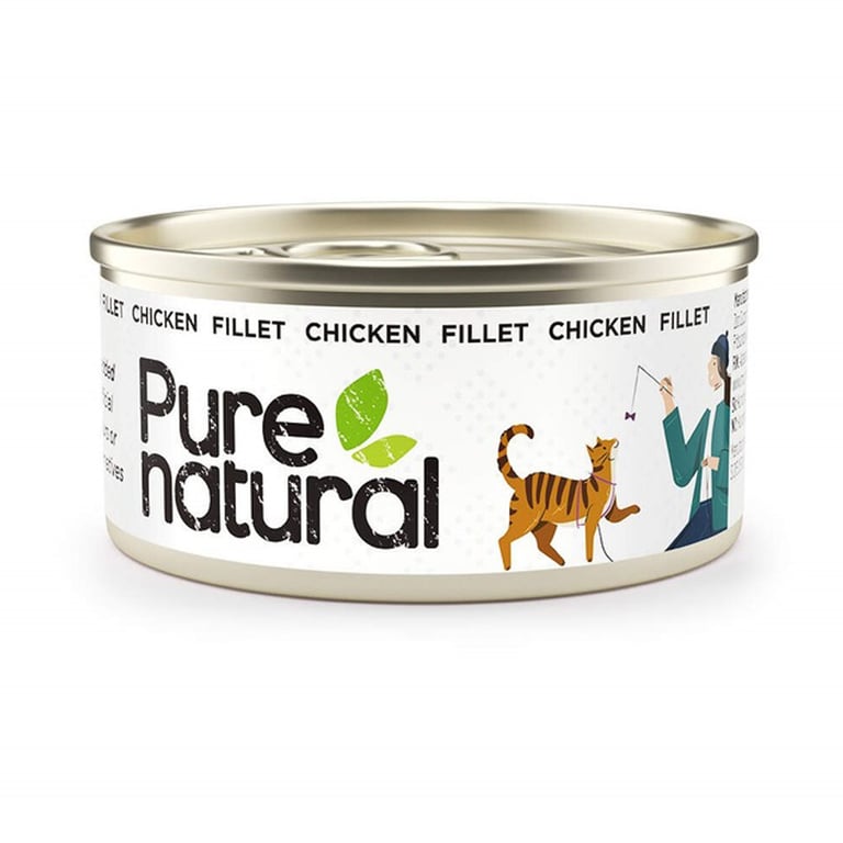 Purenatural kassikonserv, kana, 70 g