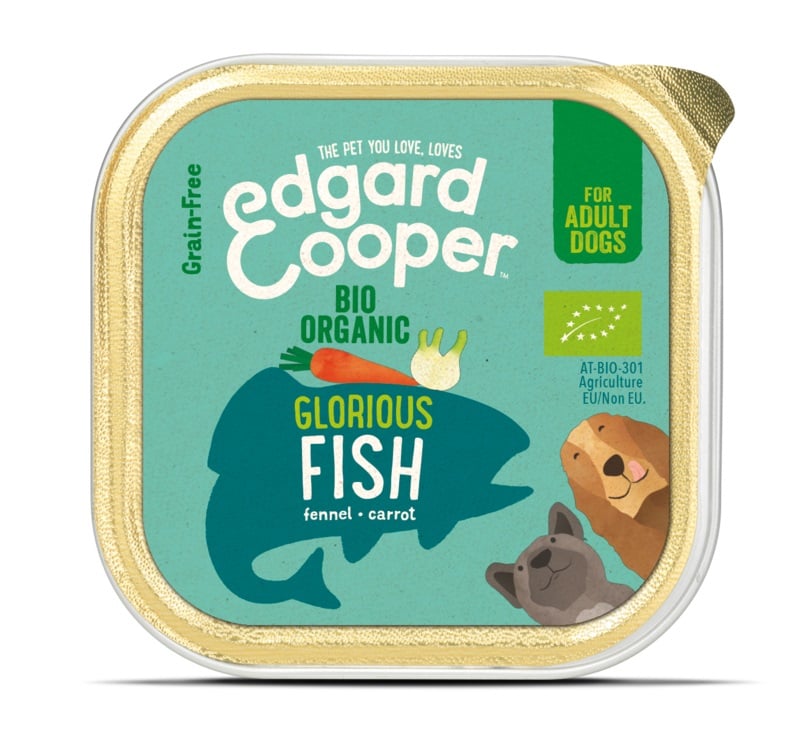 Edgard Cooper konservuotas maistas šunims, su ekologiška žuvimi, 100g