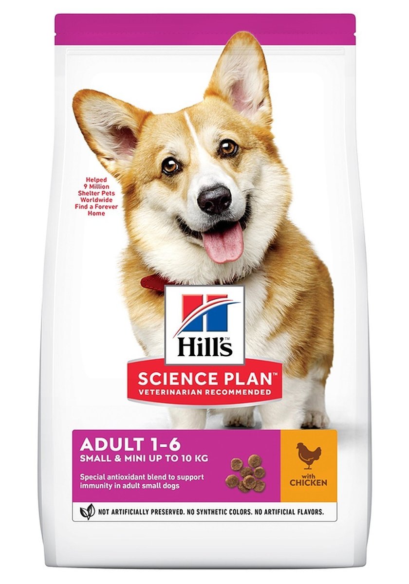 HILL'S SP Adult Small&Mini sausā barība suņiem, vista, 3kg - Produkta attēls 1