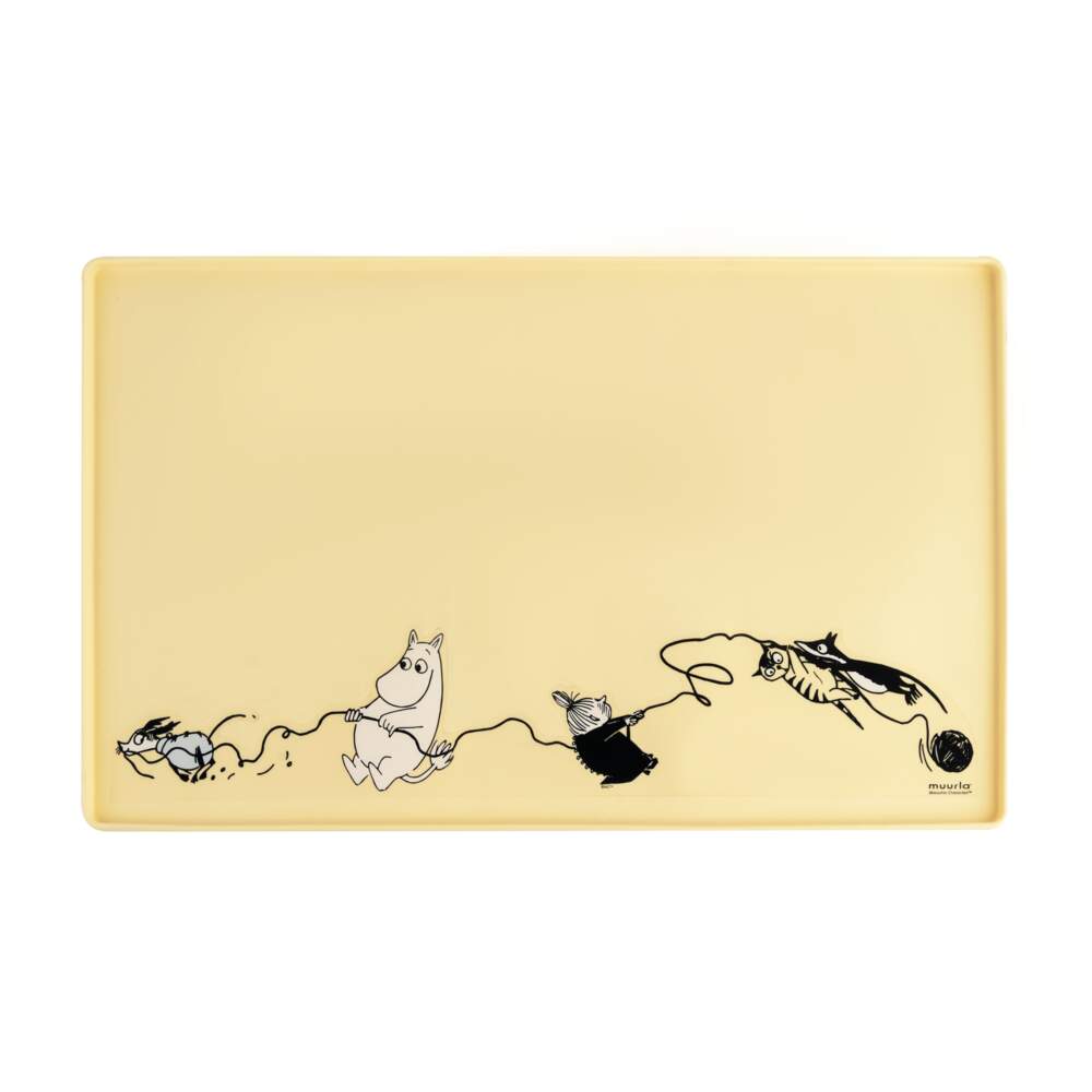 Moomin for Pets bļodu paliktnis mājdzīvniekiem, dzeltens, 48 × 30 cm - Produkta attēls