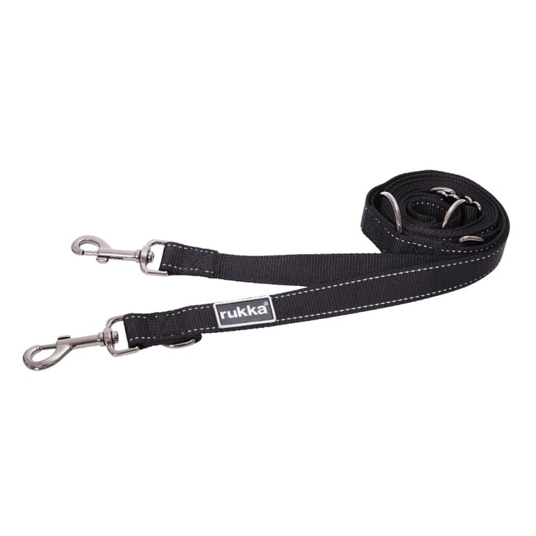 Rukka Bliss Polar Multi nailoninis pavadėlis 20 mm/300 cm, juoda