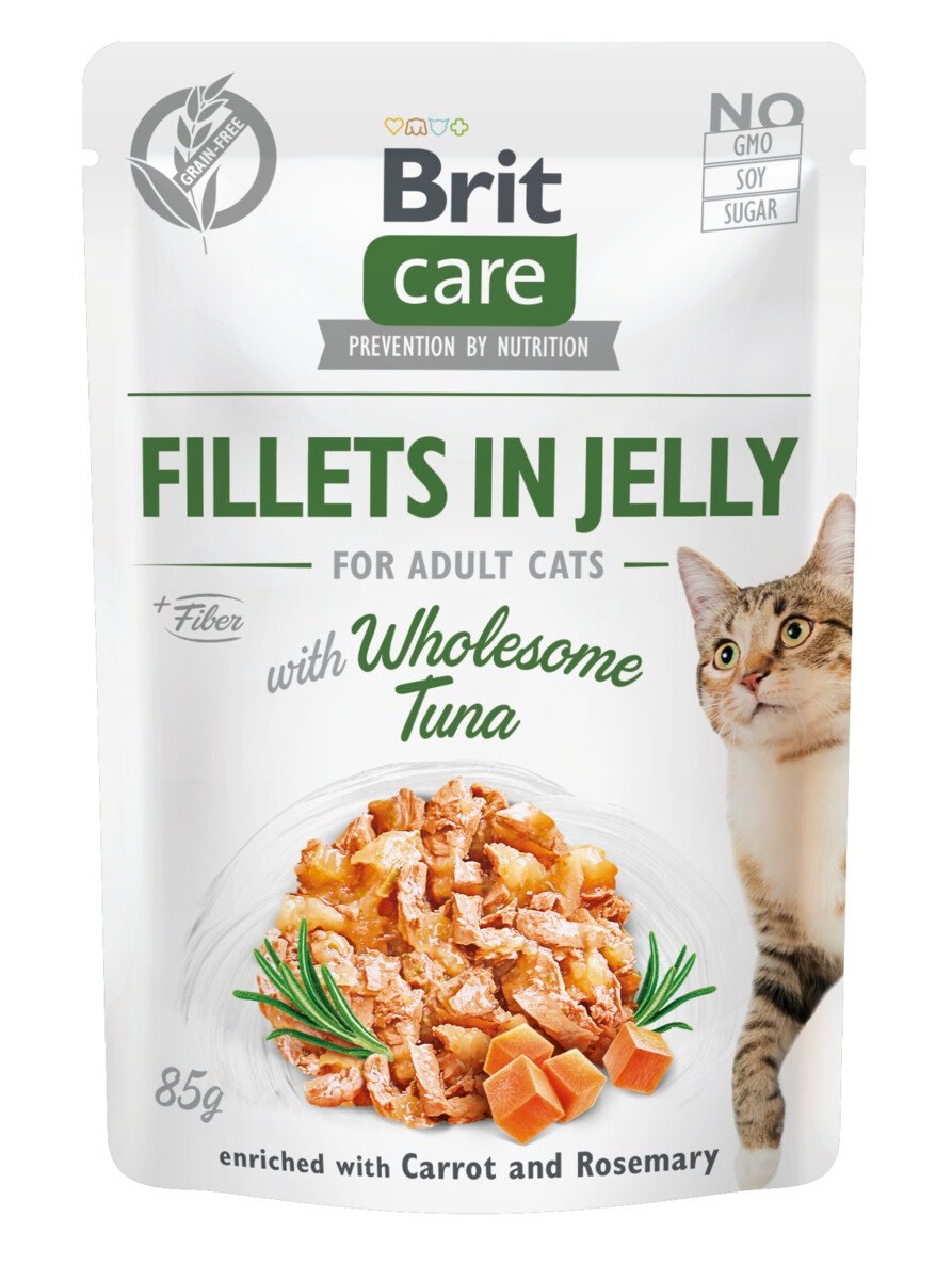 Brit Care einekotike kassile, tuunikala želees, 85 g - Tootepilt