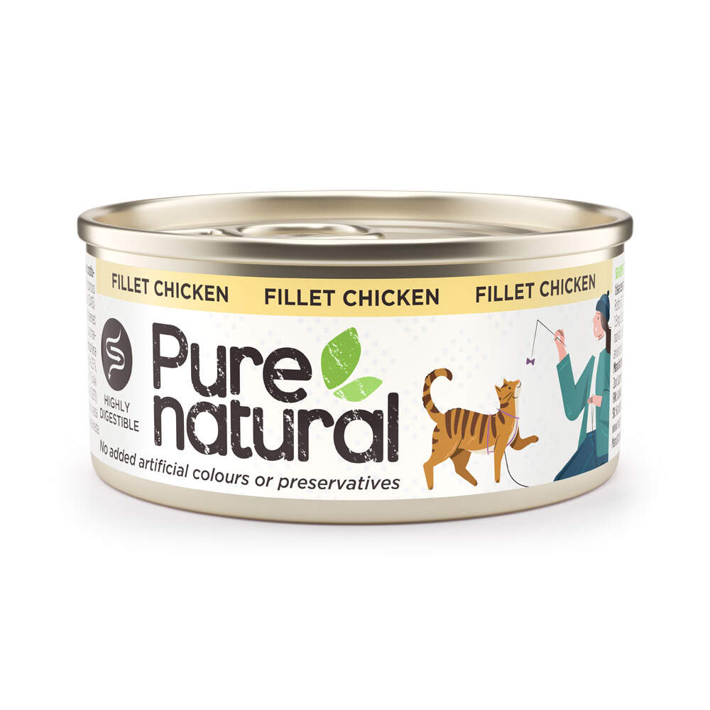 Purenatural kassikonserv, kanafilee, 70 g - Tootepilt 1