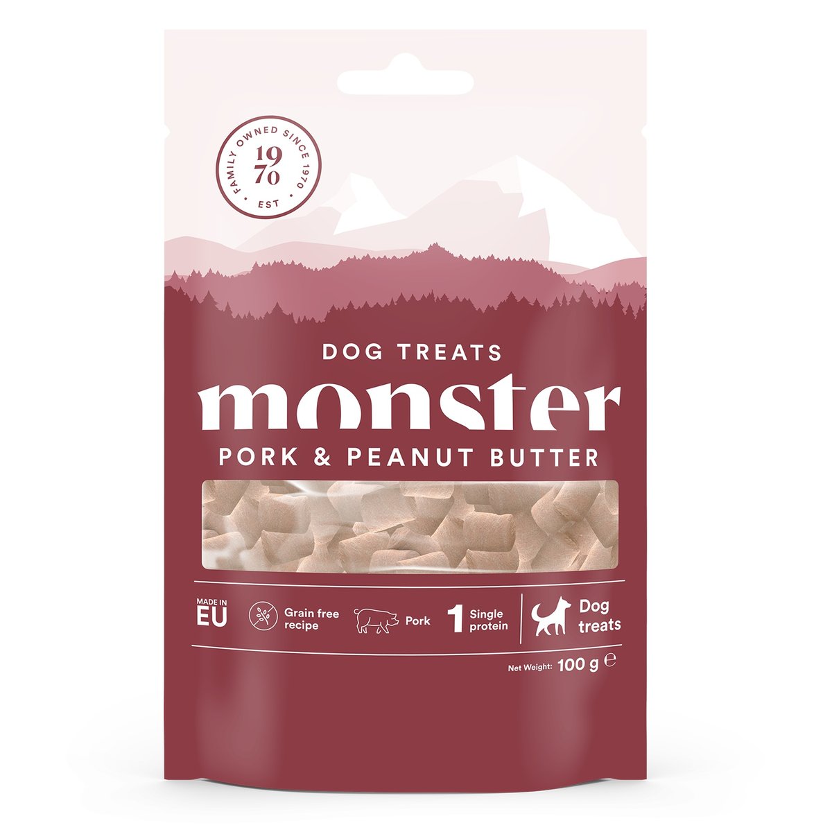 Monster Dog koera maius, siga/maapähklivõi, 100 g - Tootepilt