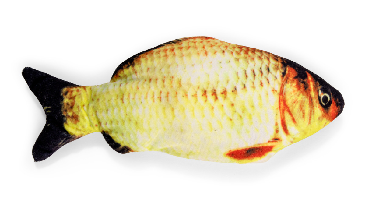 LITTLE&BIGGER Kickfish interaktīva rotaļlieta kaķiem, dzeltena - Produkta attēls