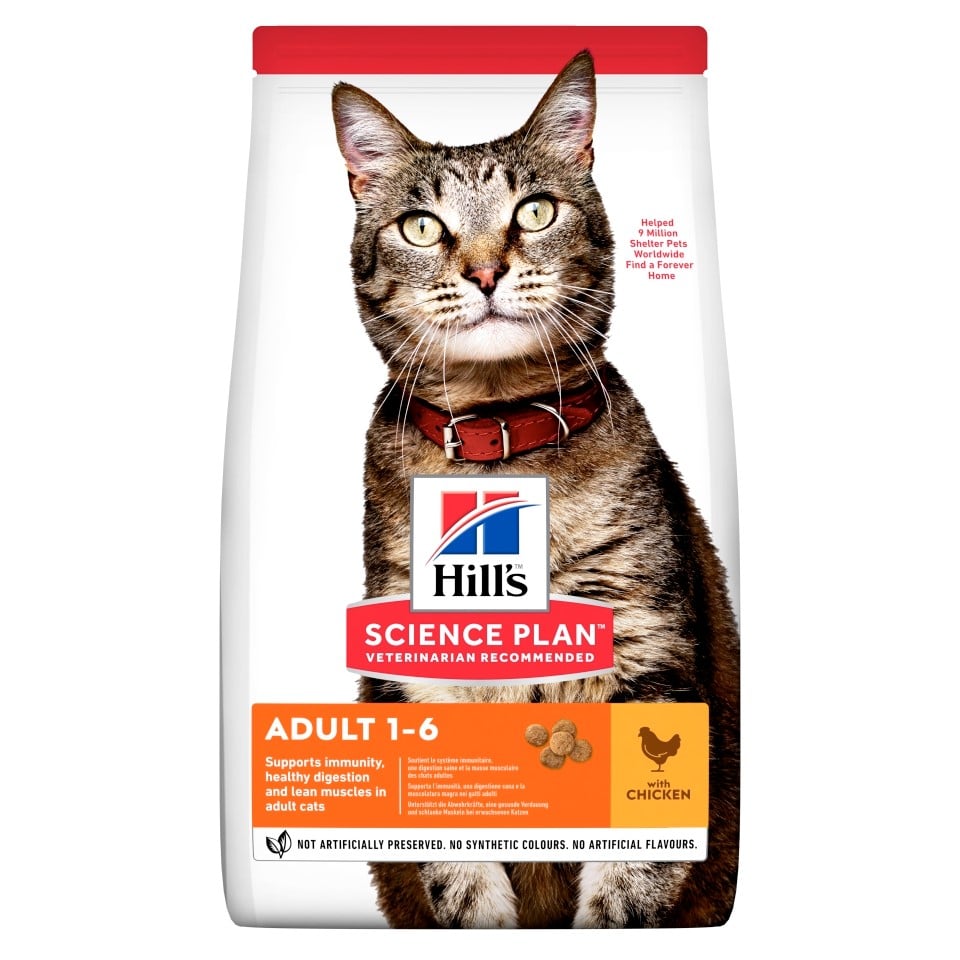 Hill’s SP Feline Adult Chickenmaistas katėms 10 kg -  1