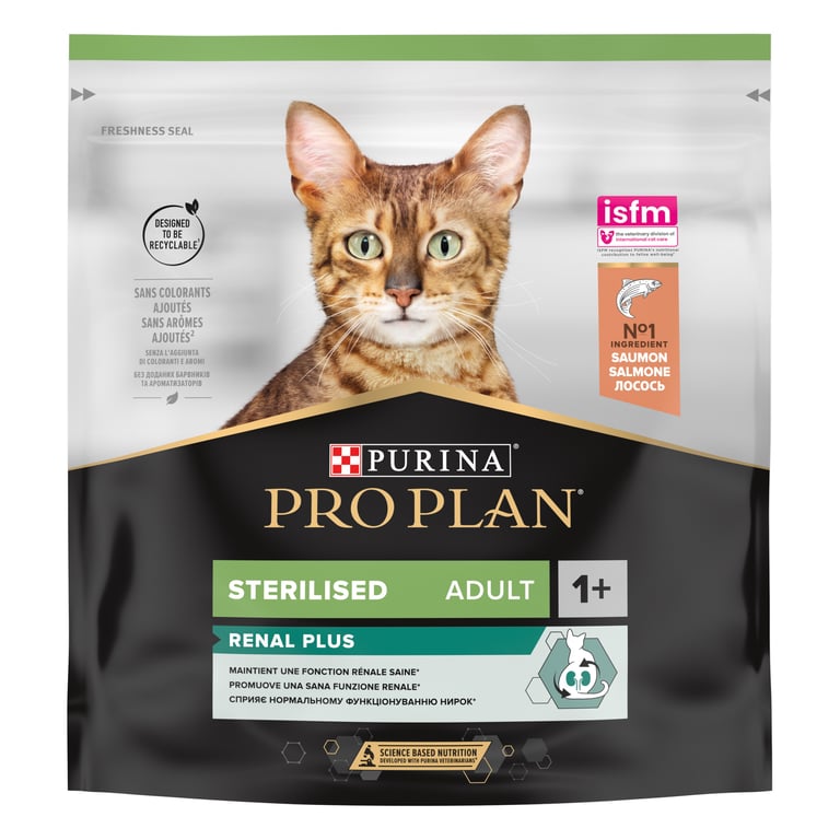 Pro Plan Sterilised sausas maistas steril. katėms su lašiša, 400 g