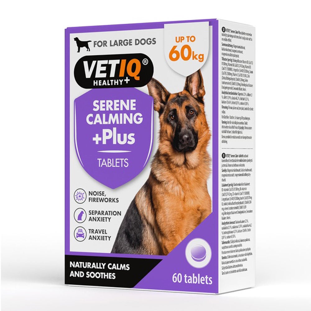 VETIQ Serene Calm Plus nomierinošas tabletes suņiem, N60 - Produkta attēls 1