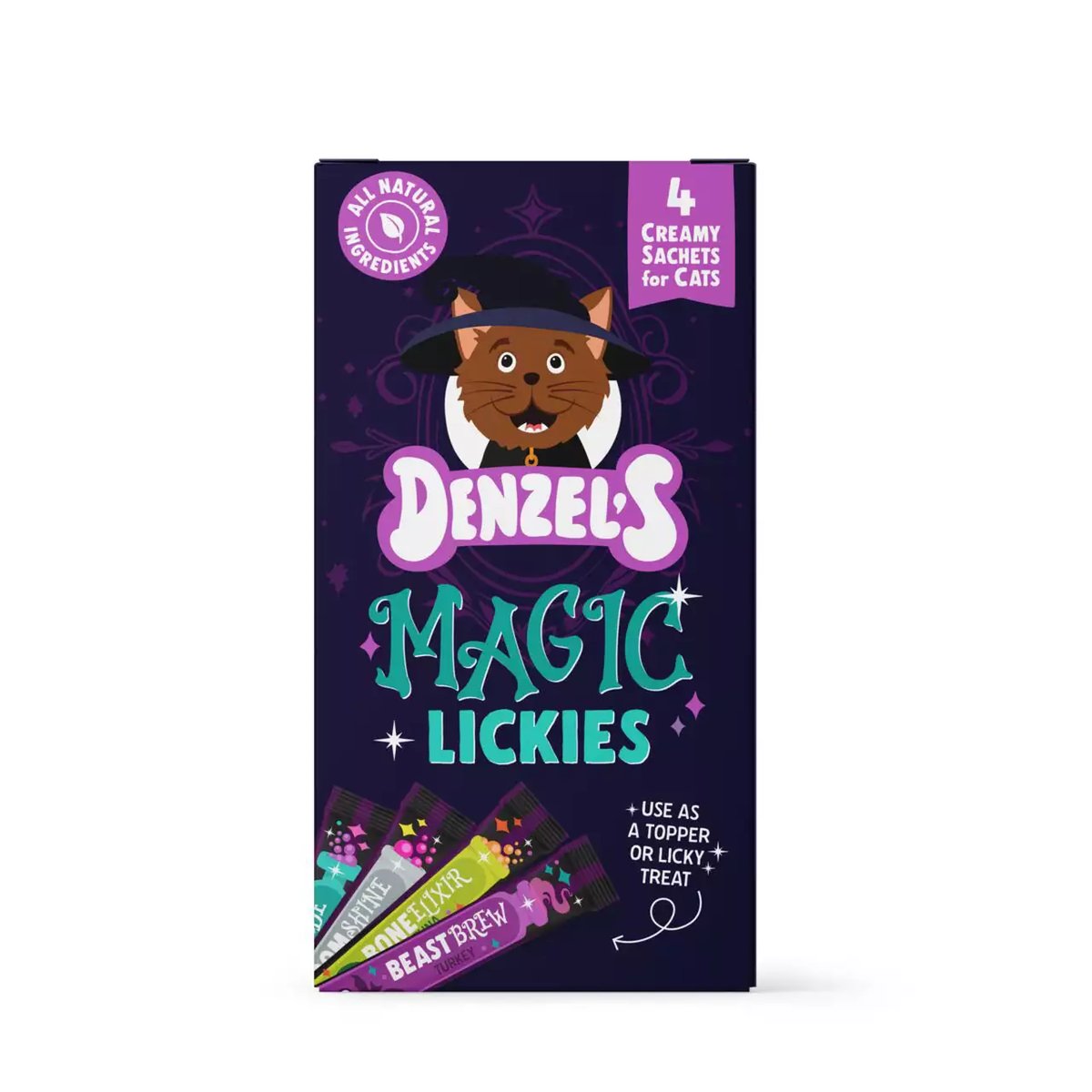 Denzel's Halloween Magic Lickies kassi maiused 4 × 10 g - Tootepilt
