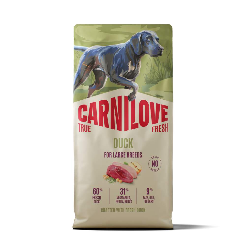 CARNILOVE True Fresh Large sausā barība suņiem, pīle, 12kg - Produkta attēls