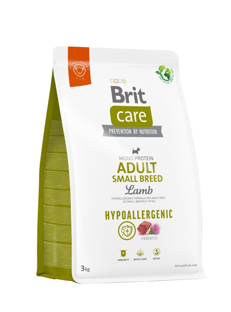 Brit Care Mini sausas maistas mažų veislių šunims, ėriena/ryž., 3kg - 