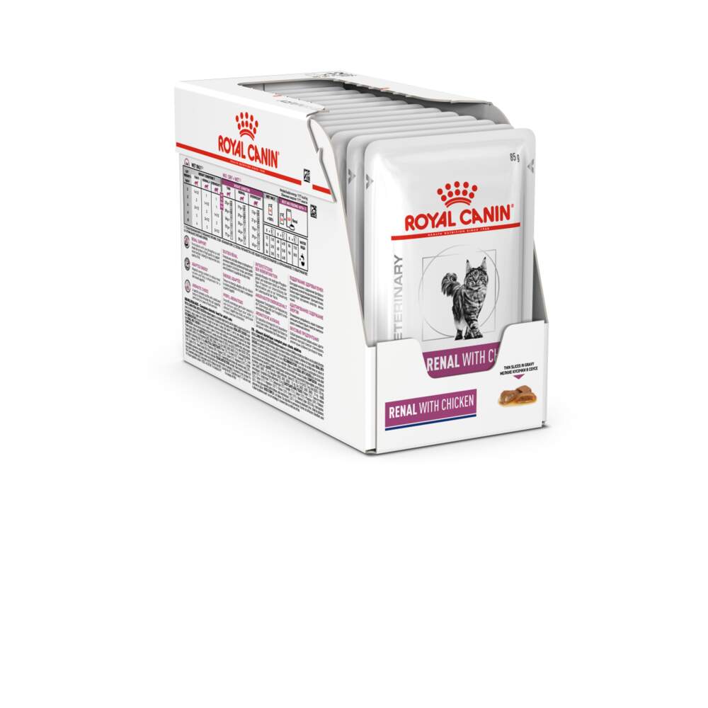 ROYAL CANIN VD Renal barība kaķiem, 12x85g - Produkta attēls
