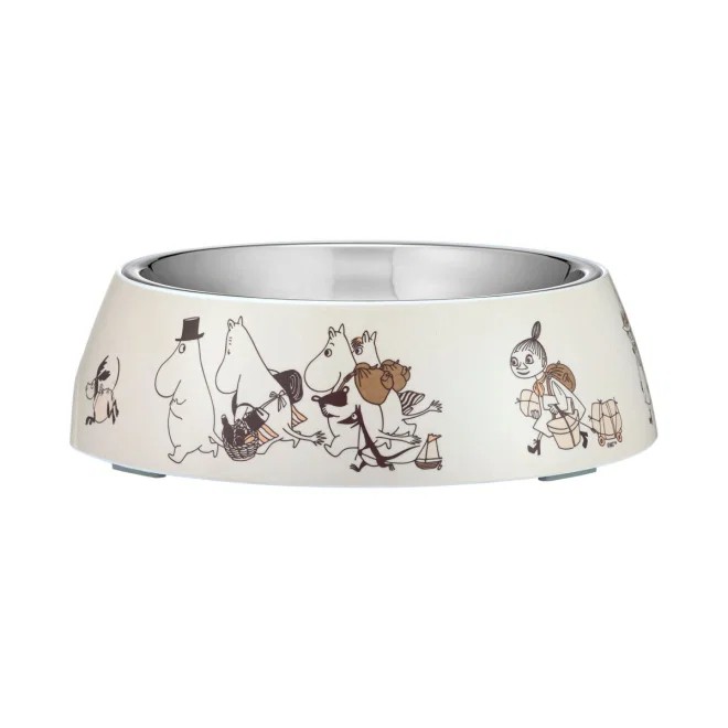 Moomin Moments melamīna trauks ar bļodu, XL, bēšs - Produkta attēls 1