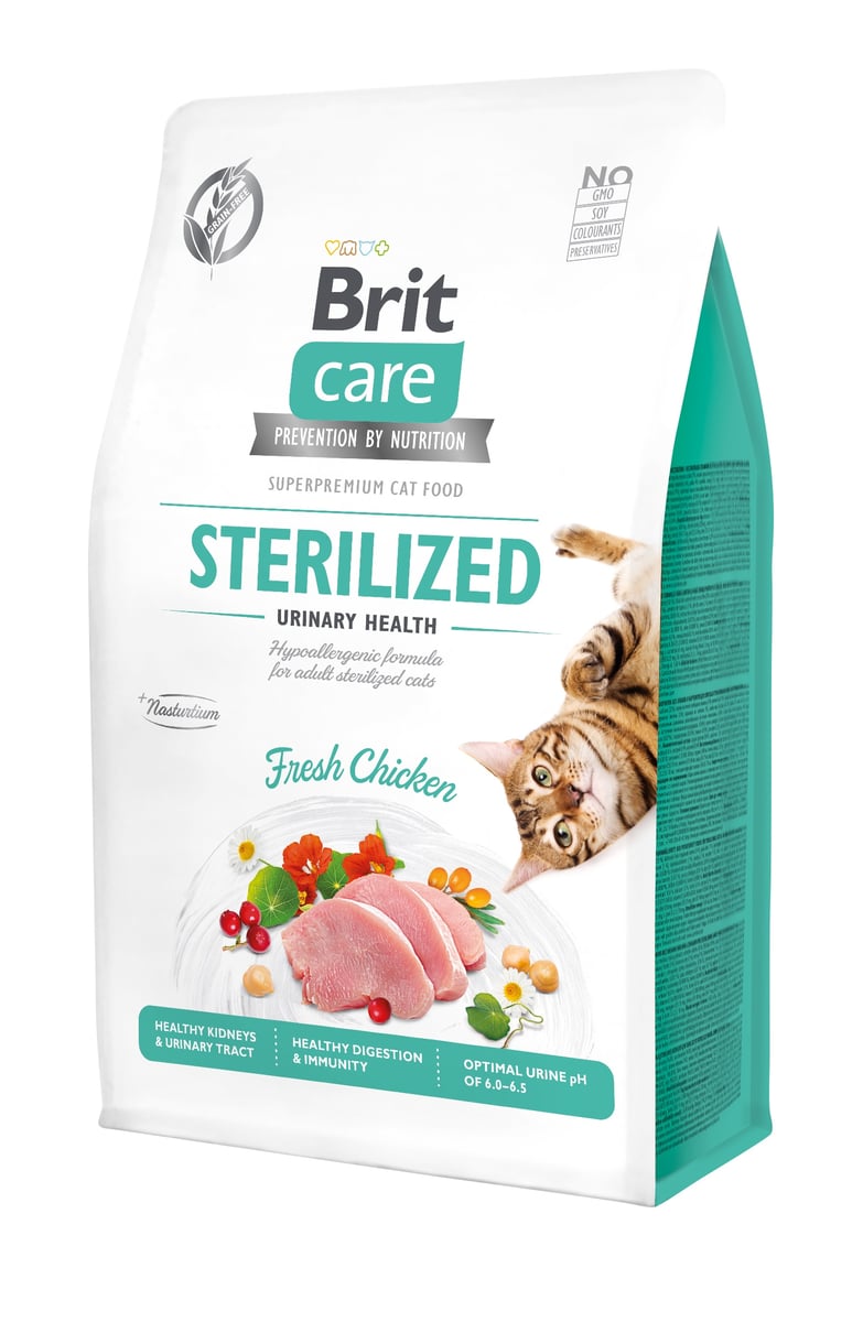 Brit Care Sterilized Urinary Health sausas maistas katėms, 7kg - 