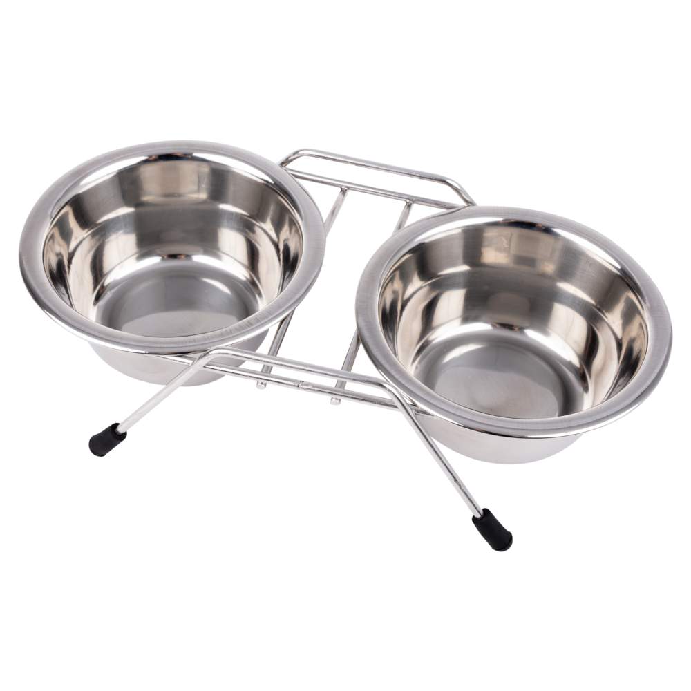 L&B Double Diner metalinis dubenėlis, 2x0,43l - 
