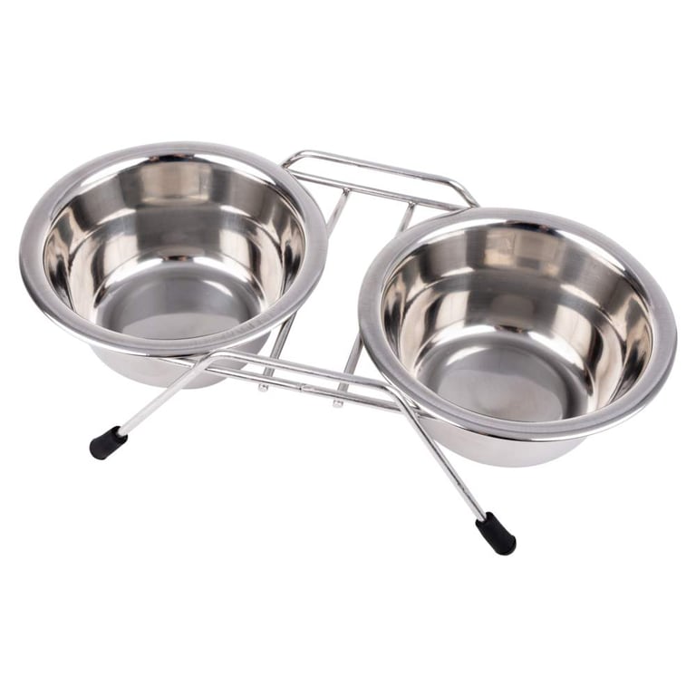 L&B Double Diner metalinis dubenėlis, 2x0,43l