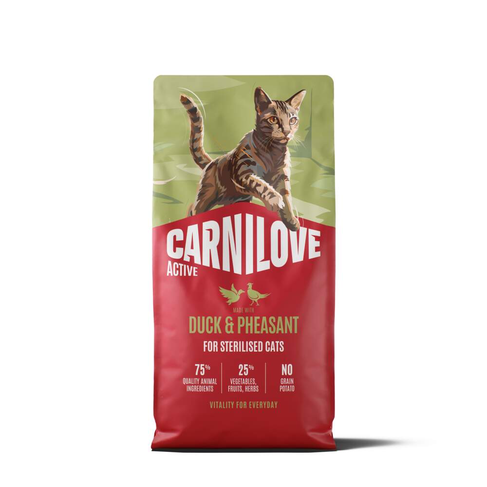 CARNILOVE ACTIVE sausā barība kaķiem, pīle/fazāns, 6kg - Produkta attēls
