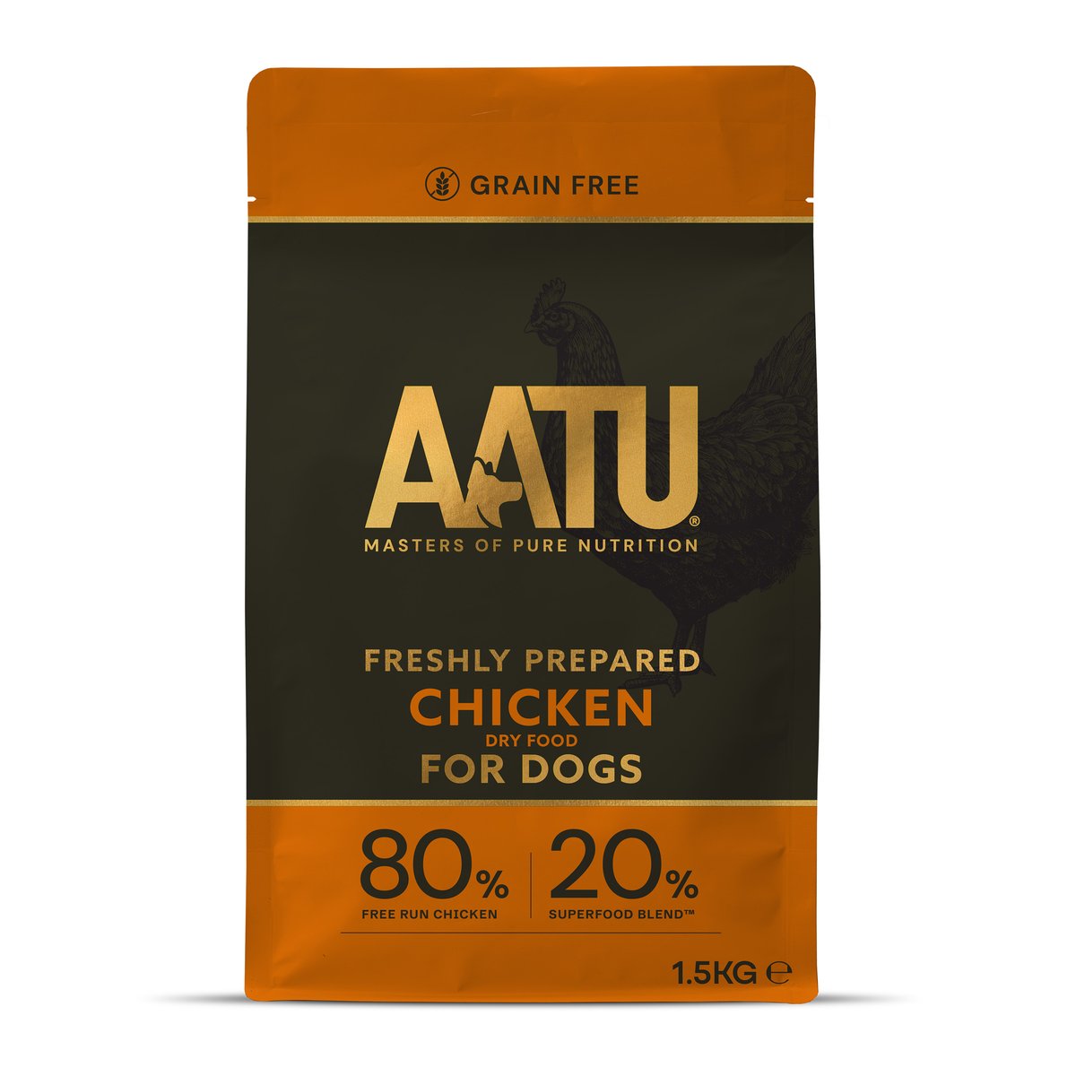 AATU sausā barība suņiem, vista, 1,5 kg - Produkta attēls 1