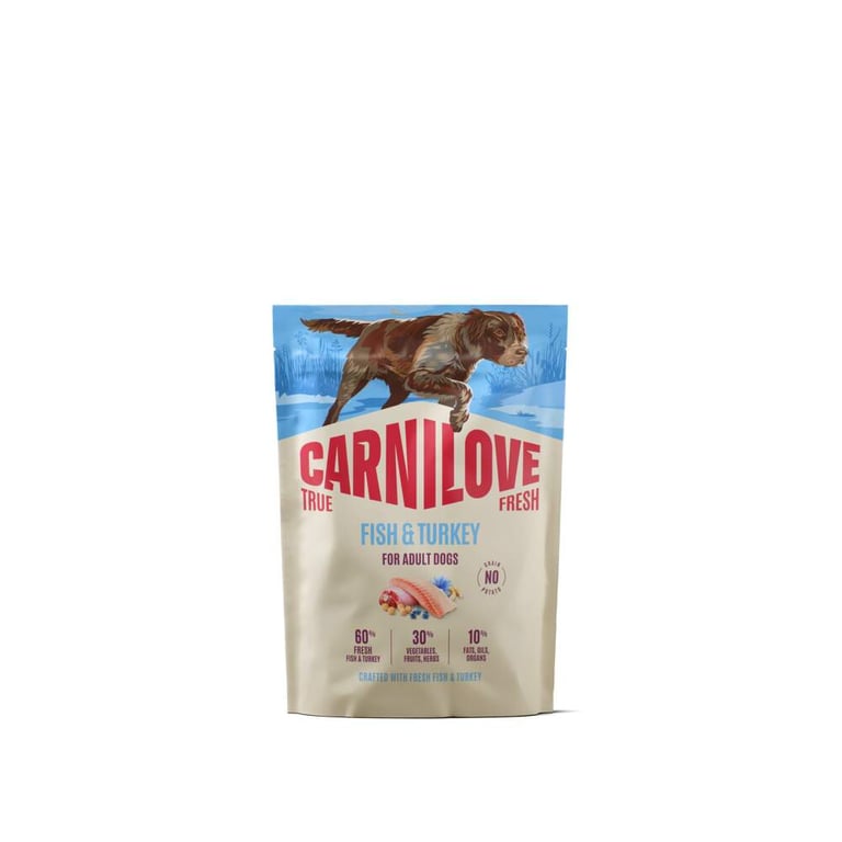 CARNILOVE TRUE FRESH sausā barība suņiem, zivis/tītars, 1,5kg - Produkta attēls 2
