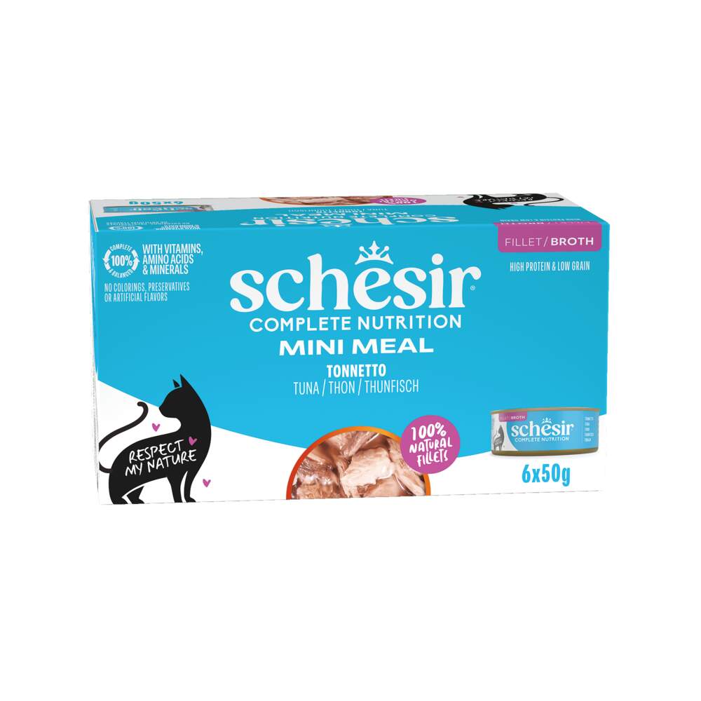 Schesir mitrās barības izlase kaķiem, OKEĀNA ZIVIS,6X50G - Produkta attēls