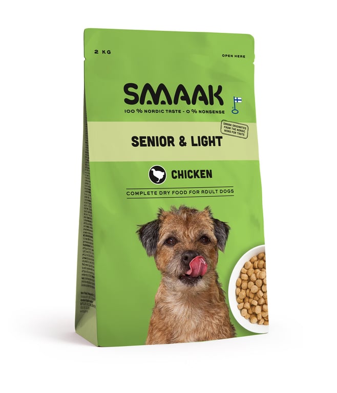 SMAAK Light/Senior sausā barība suņiem, vista, 2kg