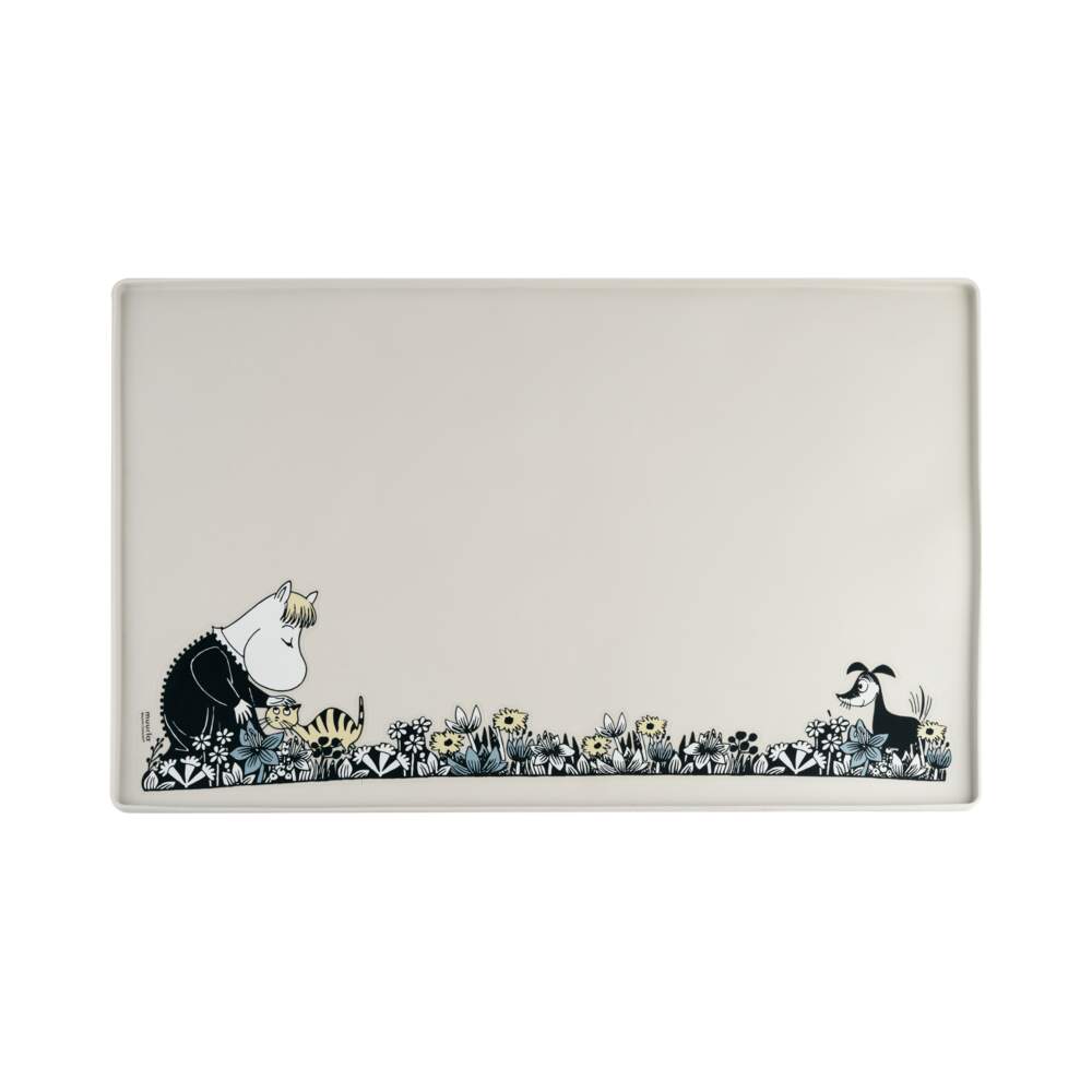 Moomin for Pets bļodu paliktnis mājdzīvniekiem, pelēks, 60 × 40 cm - Produkta attēls