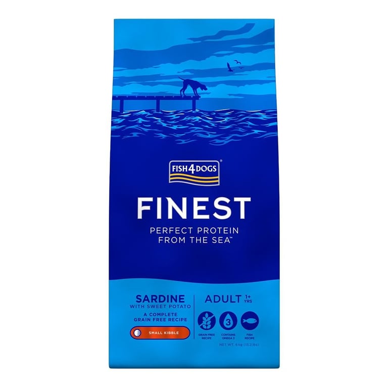 Fish4Dogs Finest Sardine sausas maistas šunims, 1,5 kg (maž.granulės)
