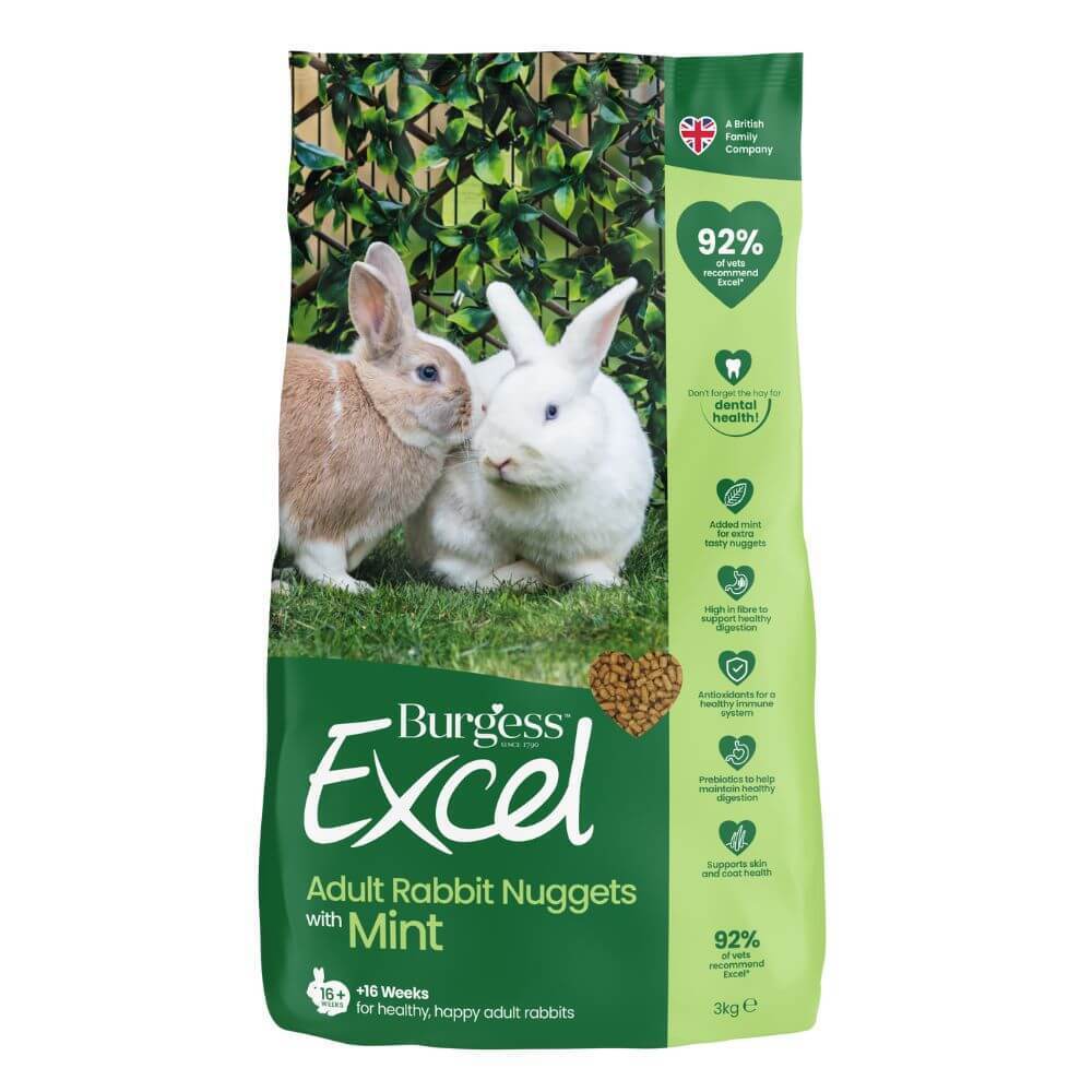 Burgess Excel küüliku täissööt Mint 3 kg - Tootepilt
