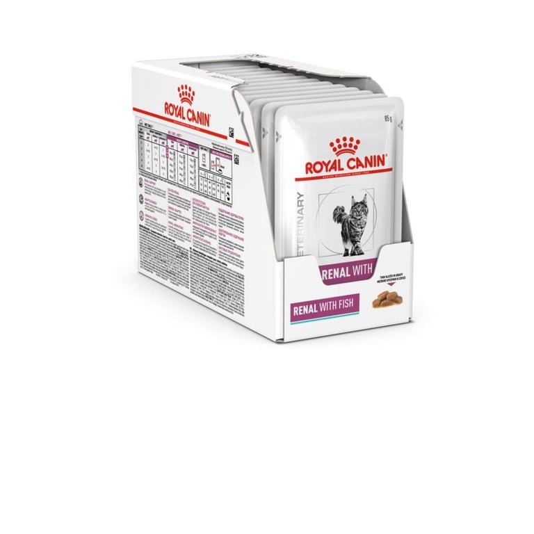 Royal Canin VD Renal with Fish erisööt kassile, konserv, 12 x 85 g