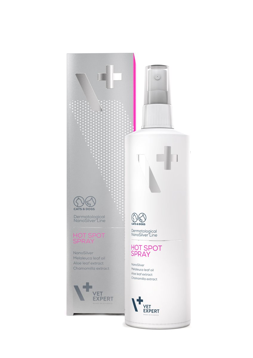 VETEXPERT Dermatological NanoSilver Line Hot Spot sprejs 100ml - Produkta attēls