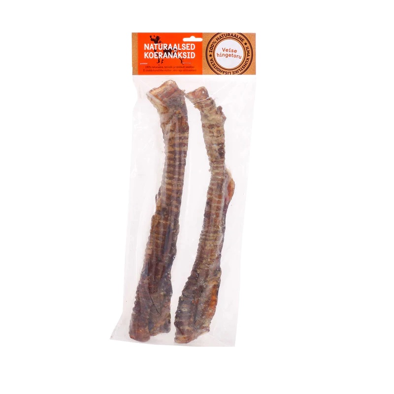Natural džiovinta jaučio trachėja, 20 cm, 2 vnt - 