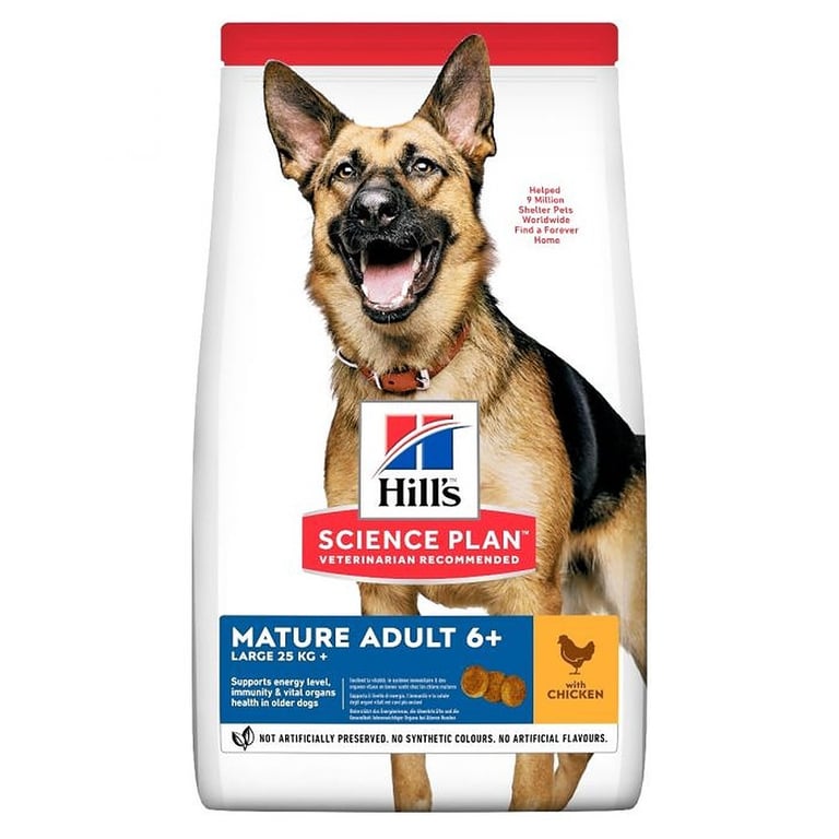 HILL'S SP Mature 6+ Large sausā barība suņiem, vista,14kg