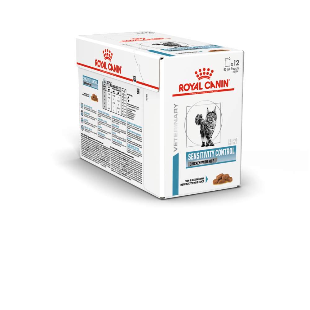 ROYAL CANIN VD Derma mitrā barība kaķiem, 12x85g - Produkta attēls