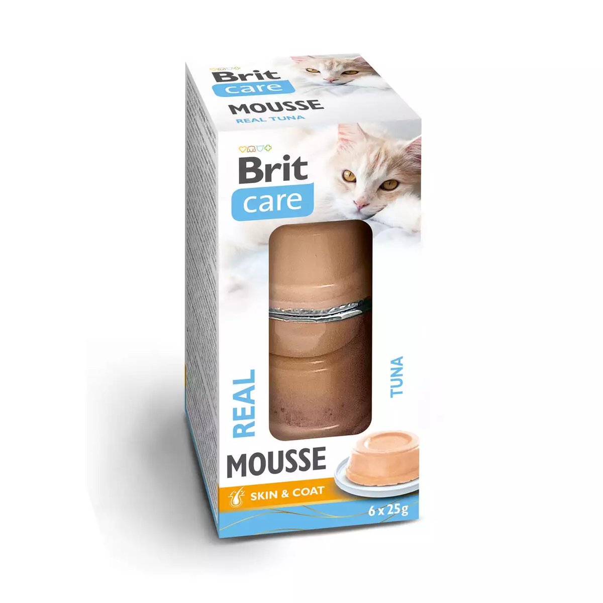 Brit Care Mousse kassi konserv, tuunikala, 6 x 25 g - Tootepilt