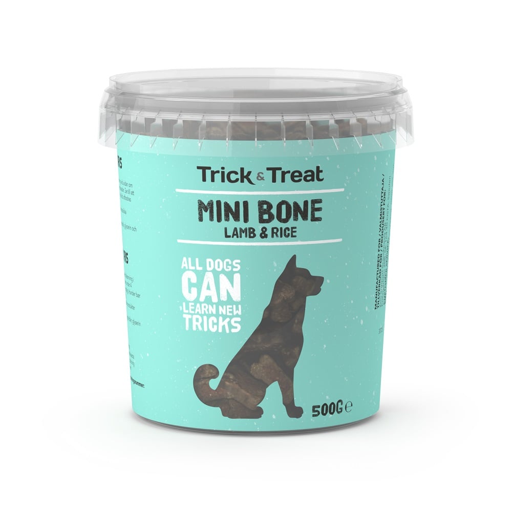 Trick&Treat Mini Bone treeningmaius koerale, lammas/riis, 500 g - Tootepilt