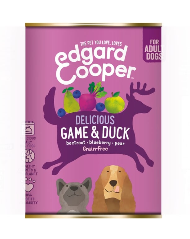 EDGARD COOPER mitrā barība suņiem medījums/pīle, 400 g