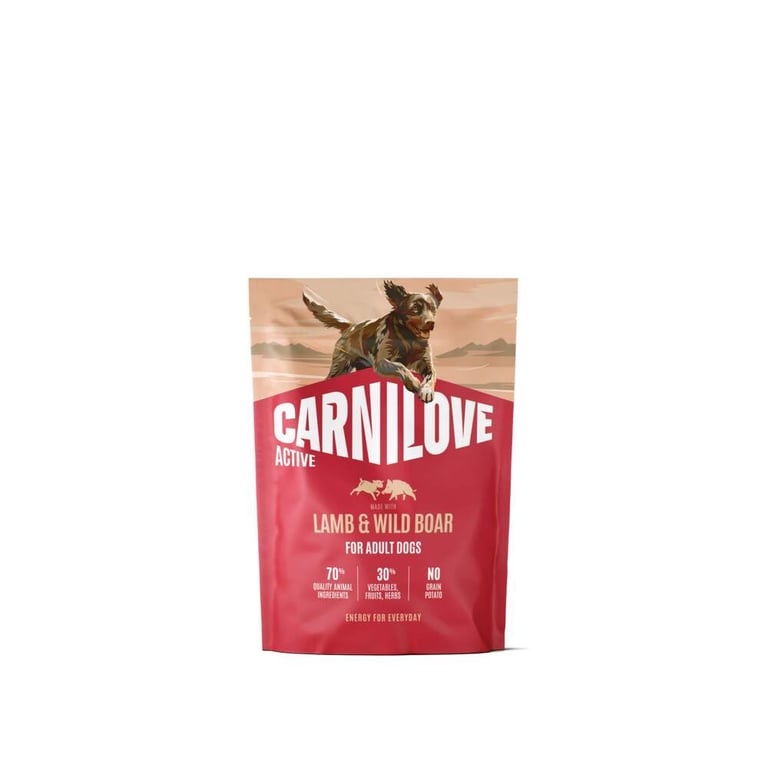 CARNILOVE ACTIVE sausā barība suņiem jērs/mežacūka, 1,5kg - Produkta attēls 2