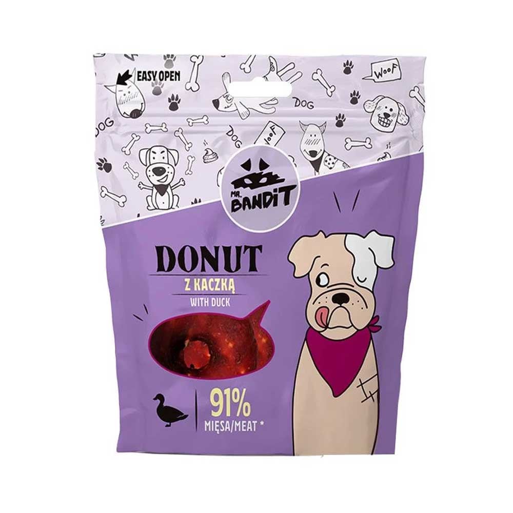 Mr. Bandit Donut skanėstai šunims-spurgytės su antiena, 500 g -  1